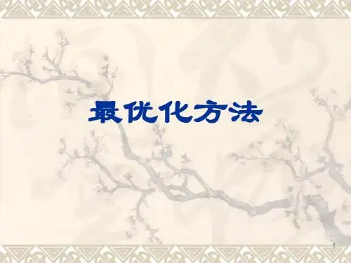 最优化方法第一章