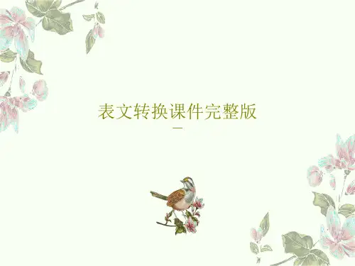 表文转换课件完整版PPT28页