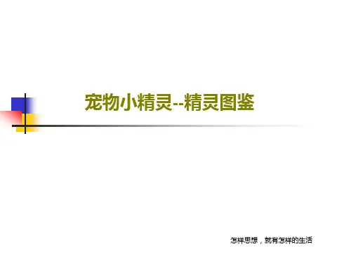 宠物小精灵--精灵图鉴共61页PPT