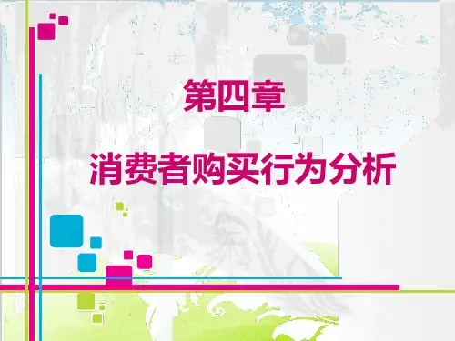 消费者购买行为分析教材PPT(共 72张)