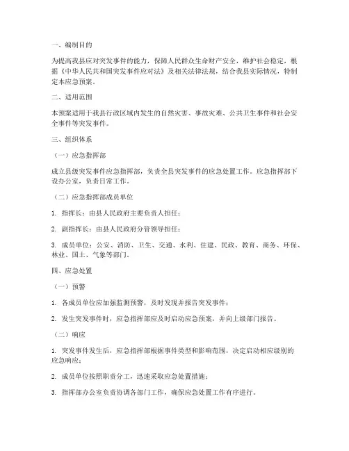 县级_应急预案