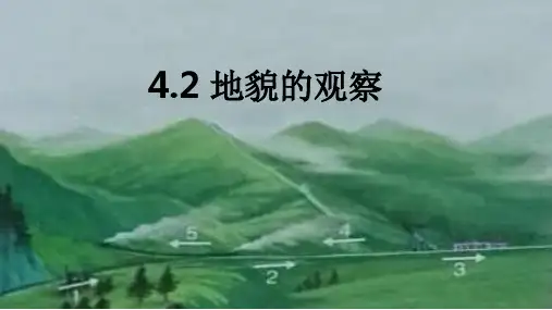 人教版新课标(2019)高中地理必修一 4.2 地貌的观察 课件 (共16张ppt)