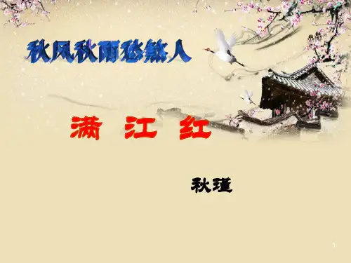 第12课《满江红》课件(34张ppt)部编版语文九年级下册