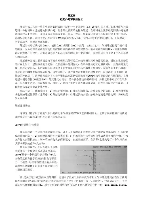 第五章 硅的外延薄膜的生长