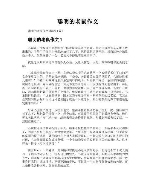 聪明的老鼠作文