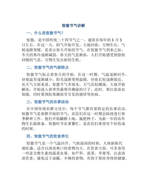 惊蛰节气讲解