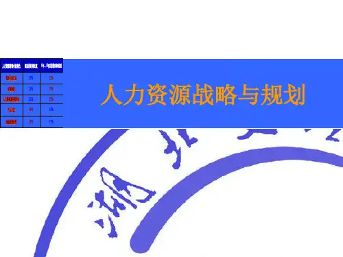 人力资源战略项目建议书导论(ppt 33页)