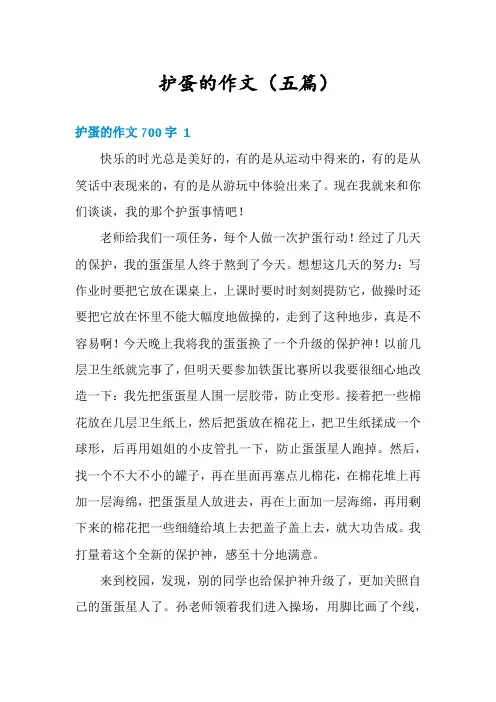 护蛋的作文(五篇)