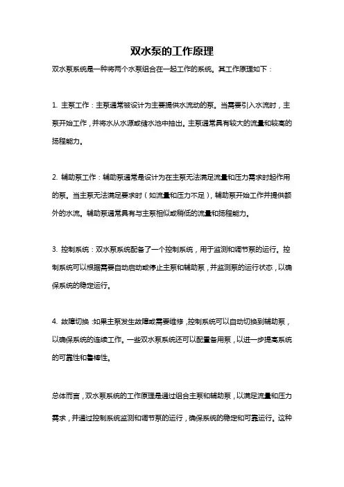 双水泵的工作原理