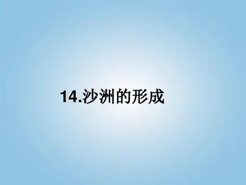 五年级下册科学课件-14沙洲的形成 冀教版 