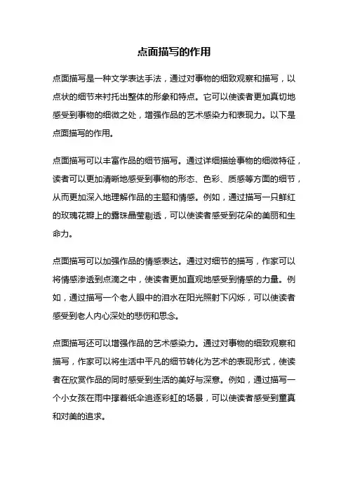 点面描写的作用