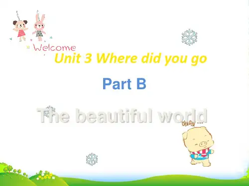 人教版六年级英语下册Unit3WheredidyougoPartB课件