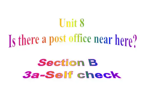 2021人教新目标版七年级下册教学课件Unit 8 Section B(3a-Self check