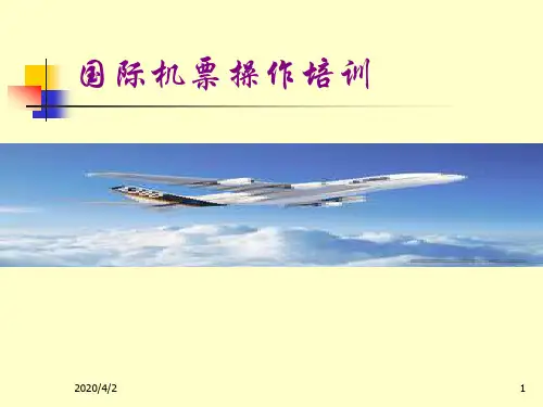 国际机票指令操作详解