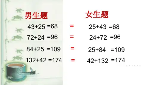 加法交换律和结合律课件1