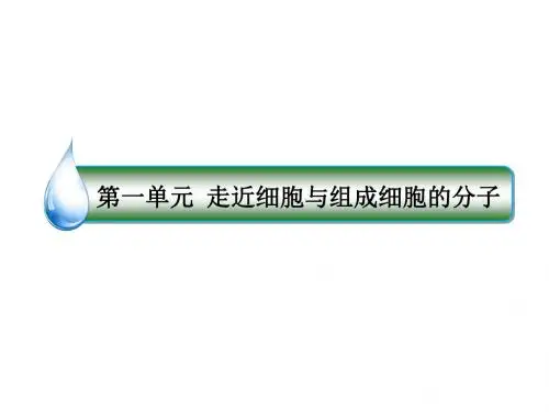 高考生物一轮复习课件1-2细胞中的元素、化合物和无机物