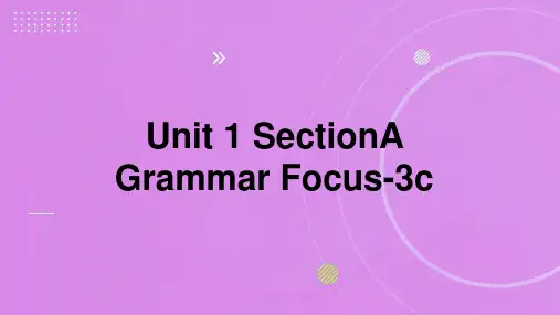 Unit1SectionAGrammarFocus3c课件人教版七年级英语上册(1)