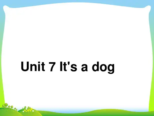 三年级英语上册Unit7it’sadog课件2湘少版