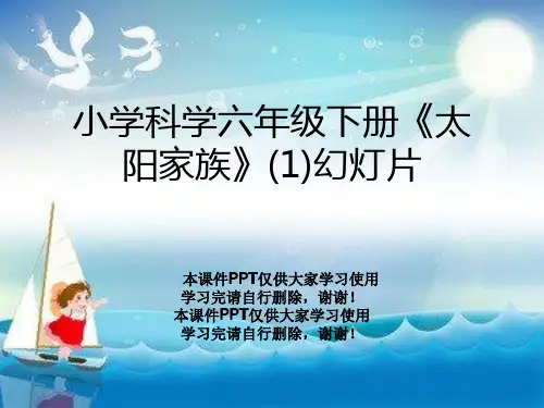 小学科学六年级下册《太阳家族》(1)幻灯片