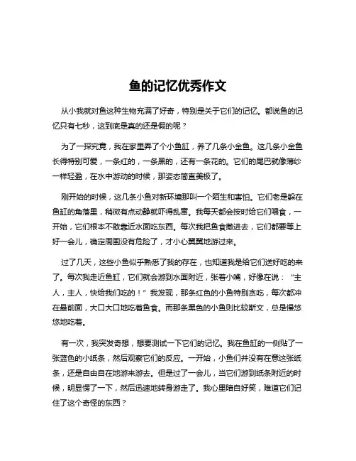 鱼的记忆优秀作文