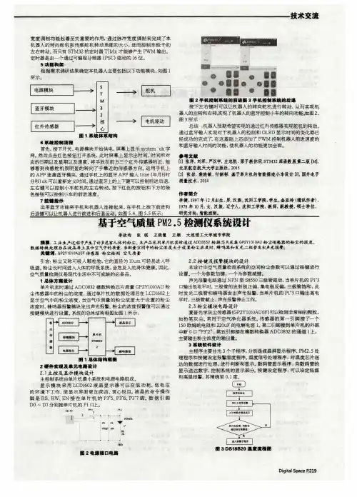 基于空气质量PM2.5检测仪系统设计