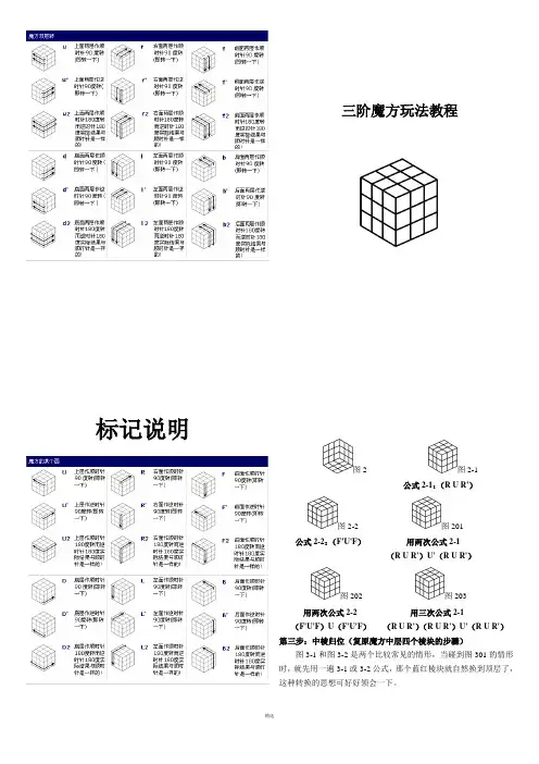 三阶魔方玩法教程