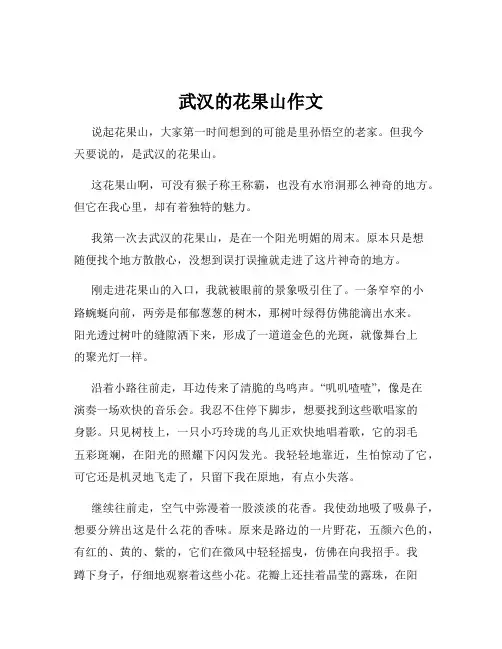 武汉的花果山作文