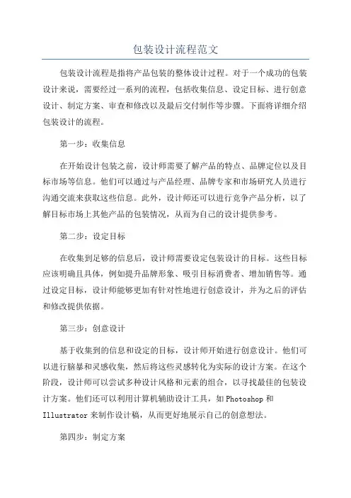 包装设计流程范文