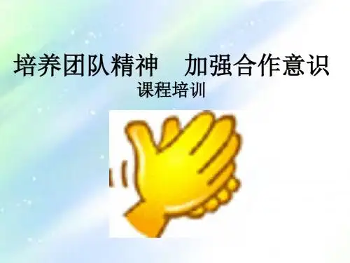 团队精神讲解 PPT