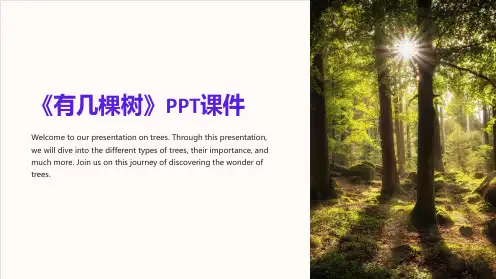 《有几棵树》课件