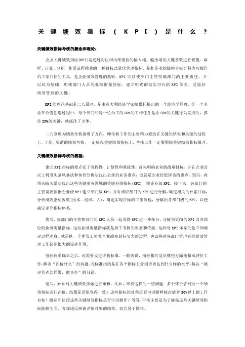 关键绩效指标(KPI)是什么？