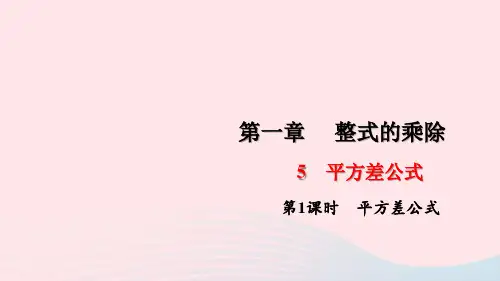 七年级数学下册第一章整式的乘除作业课件ppt（10份打包）新版北师大版