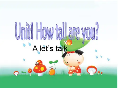 人教版六年级英语下册 U1 A let's talk课件