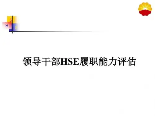 领导干部HSE履职能力评估16