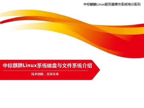 中标麒麟Linux系统磁盘与文件系统介绍