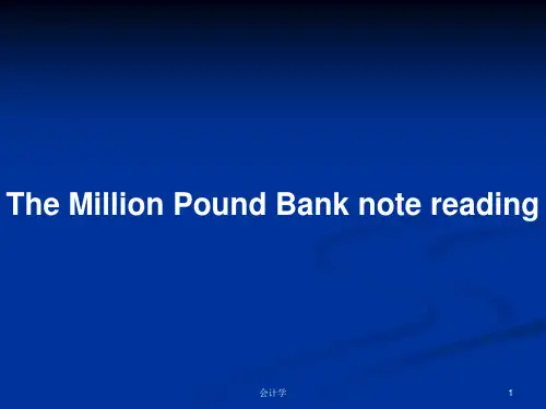 The Million Pound Bank note readingPPT教案