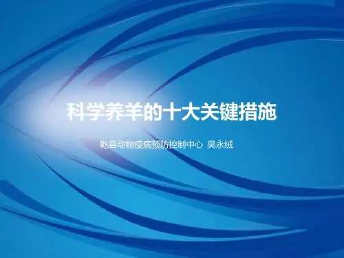 科学养羊课件幻灯片