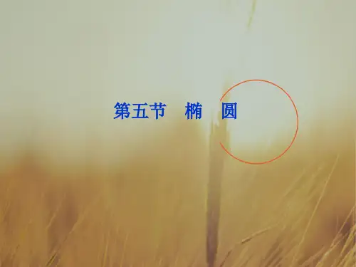 最新-2018届高考数学一轮复习 第8章第五节 椭圆课件 文  精品 