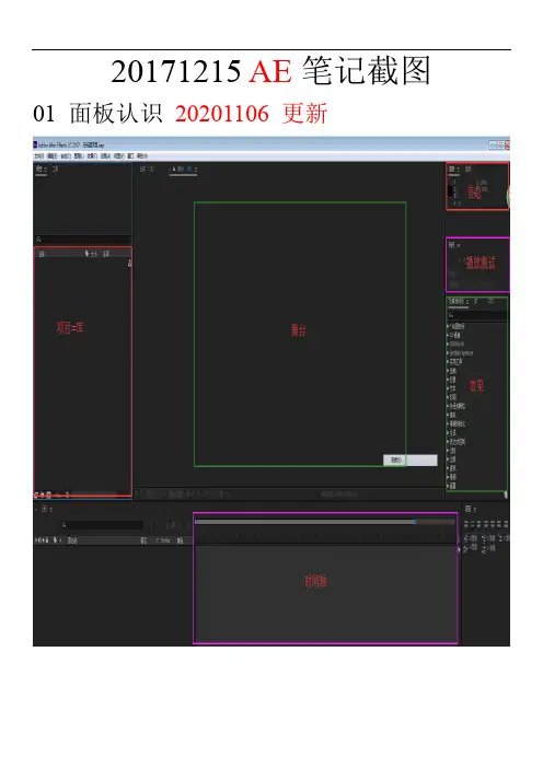 20171215ae学习笔记20201106更新