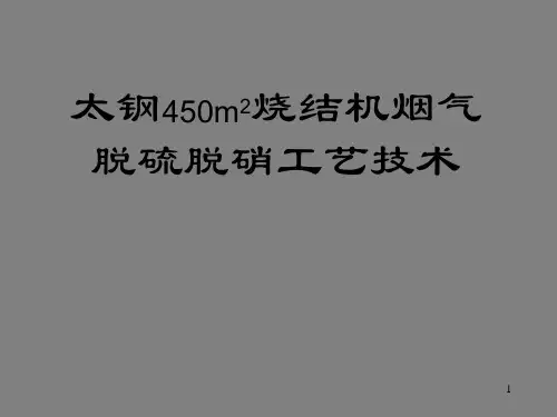 太钢烧结机烟气脱硫脱硝工艺ppt课件