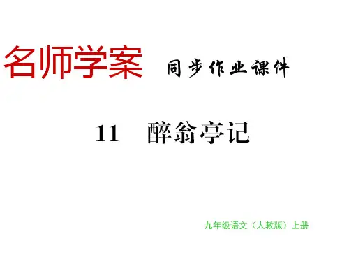 秋九年级语文上册人教部编版(黔东南专用)习题课件：第11课(共16张PPT)