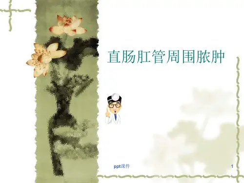 肛周脓肿  ppt课件