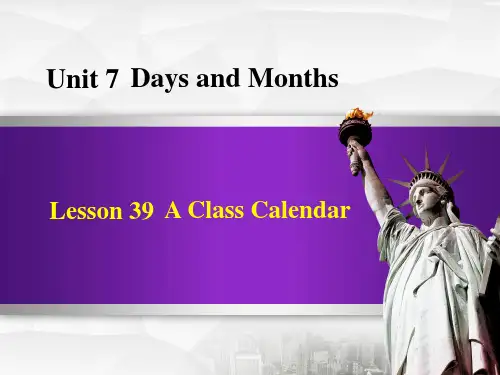 冀教版七年级英语上册_Lesson 39 PPT