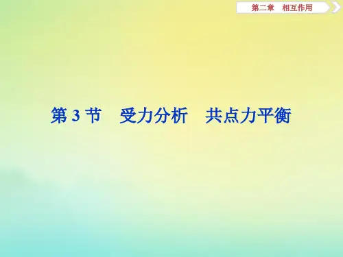 2020版高考物理总复习课件：第二章3第3节受力分析共点力平衡课件