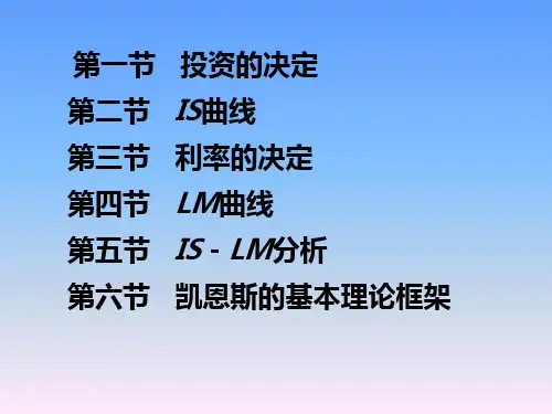 宏观经济学：产品市场与货币市场的一般均衡