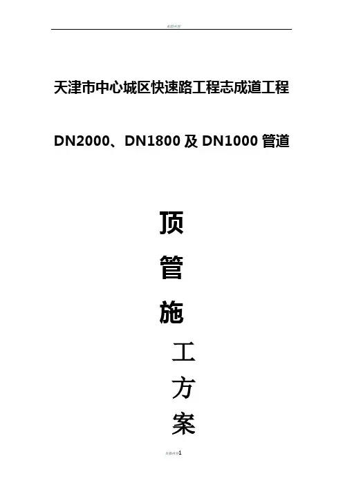 顶管施工方案(定稿)