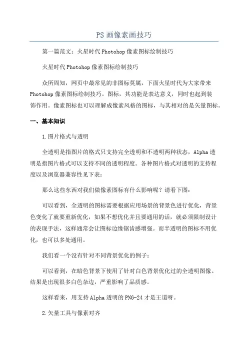PS画像素画技巧