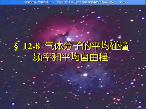 气体分子的平均碰撞频率和平均自由程.ppt