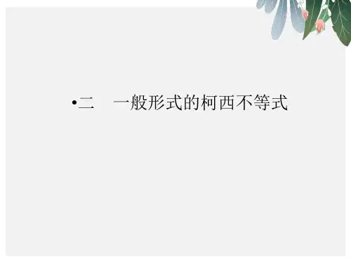 人教版高中数学选修4-5第3讲 柯西不等式与排序不等式2ppt课件