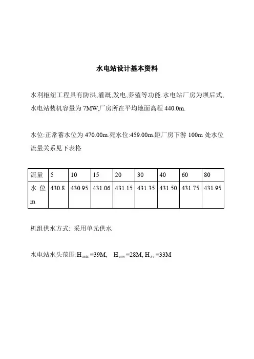 zj小水电图纸